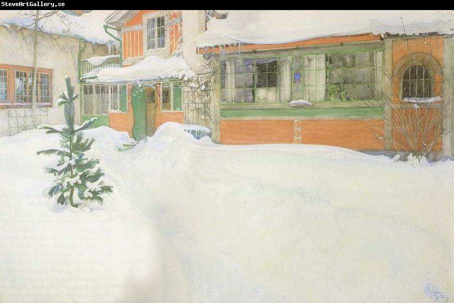 Carl Larsson THe Cottage in the Snow